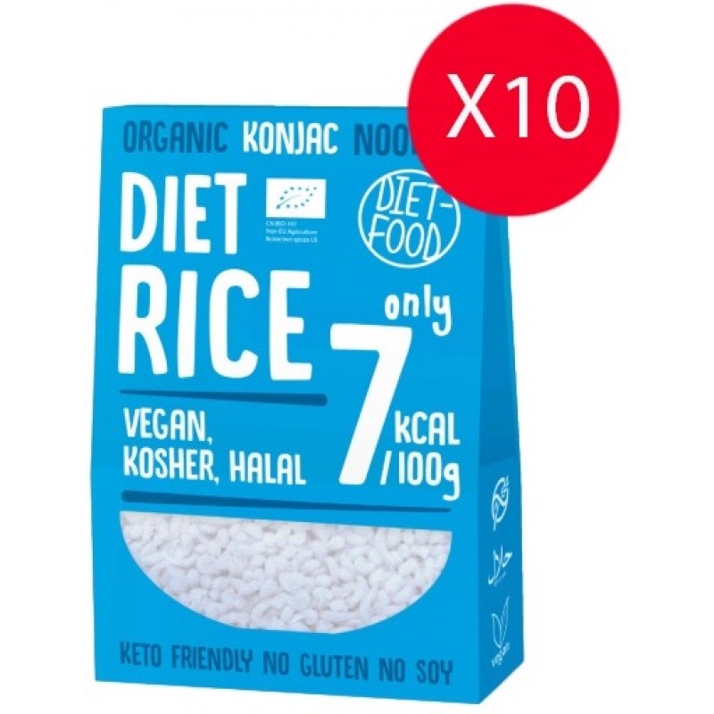 Diet Food Bio Shirataki Konjac riis 300 g x 10